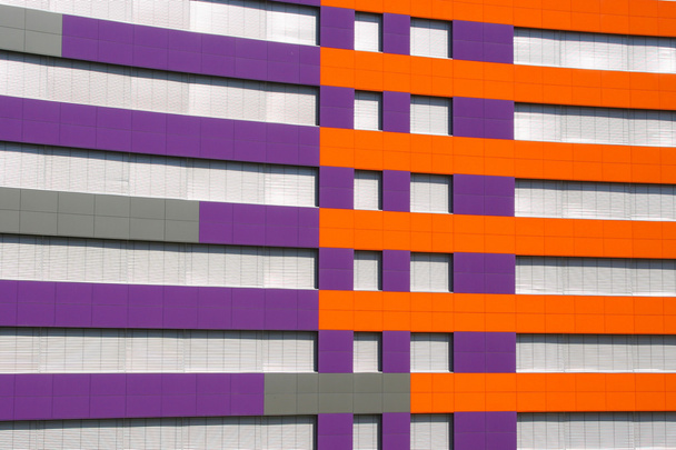 lila und orange Gebäude - Foto, Bild
