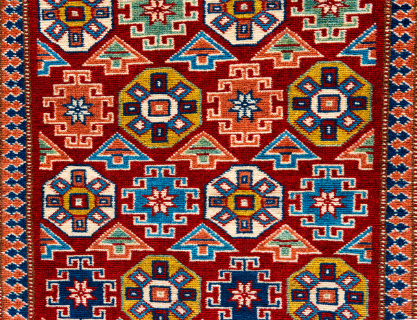 Частина Азербайджанського килима ручної роботи - Фото, зображення