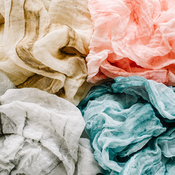 Pastel chiffon textiel - Foto, afbeelding