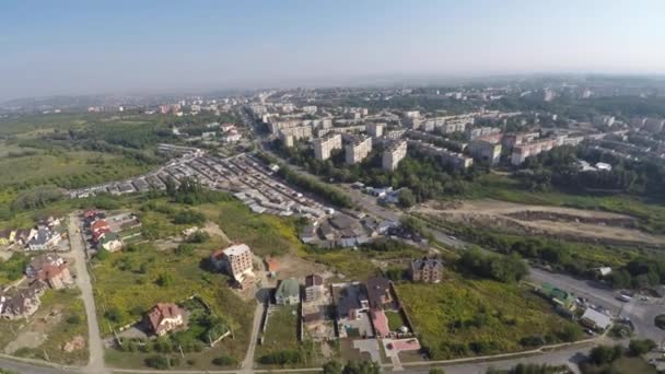 landscape outskirts of the town. drone view. - Séquence, vidéo