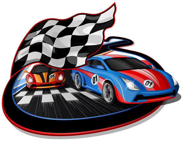 Velocidad Racing Cars Design
 - Vector, Imagen