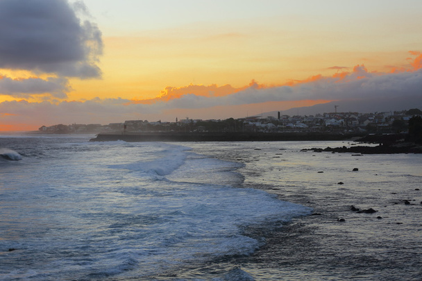 coucher de soleil sur la mer - Foto, imagen