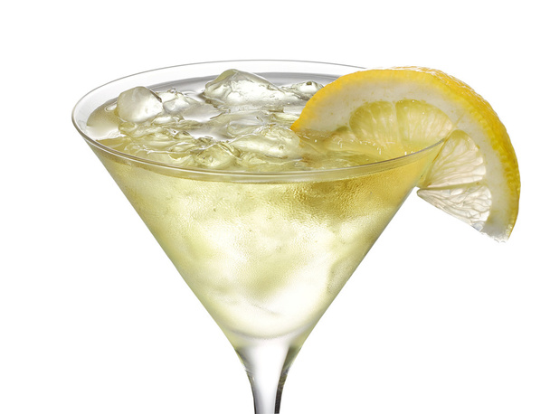 glass of iced lemon cocktail - Photo, image
