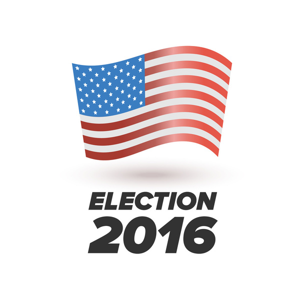 Ηνωμένες Πολιτείες προεκλογική ψηφοφορία πινακίδα - Διάνυσμα, εικόνα