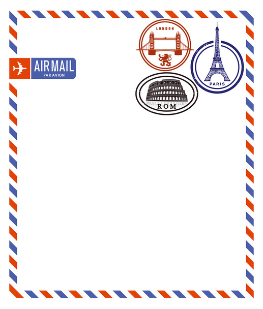 Воздушная почта
 - Вектор,изображение