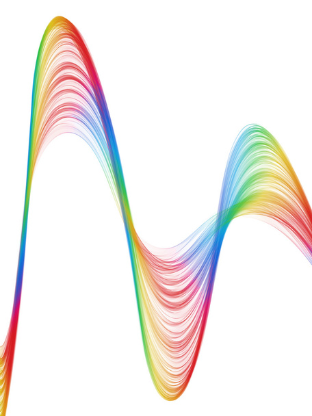 Een spectrum kleur Golf - Foto, afbeelding