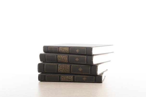 Stack of books on white background. Education concept. Back to school. - Foto, Imagem