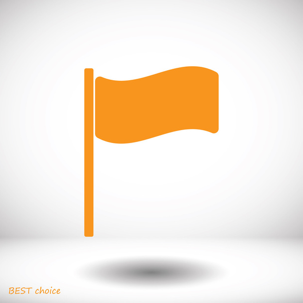 flag flat icon - Vector, imagen