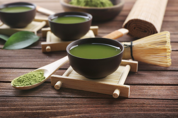 Fresh matcha tea   - Фото, изображение