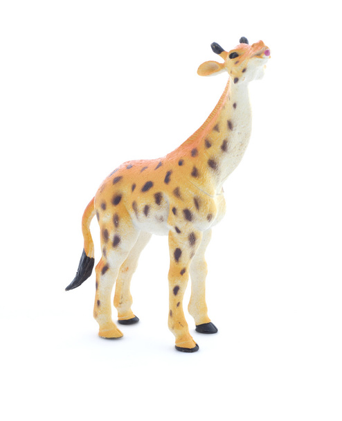 Іграшка жирафа на білому тлі
 - Фото, зображення