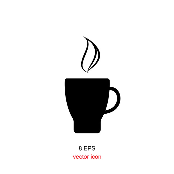 Icône café simple isolé sur fond blanc
 - Vecteur, image