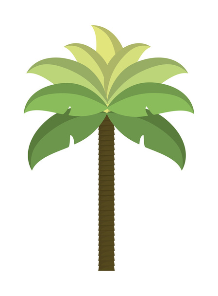 Palmiye ağaç doğa endüstriyel tesis tasarımı - Vektör, Görsel