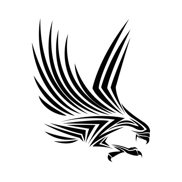 αετός των ζώων σχέδιο δερματοστιξιών - Διάνυσμα, εικόνα