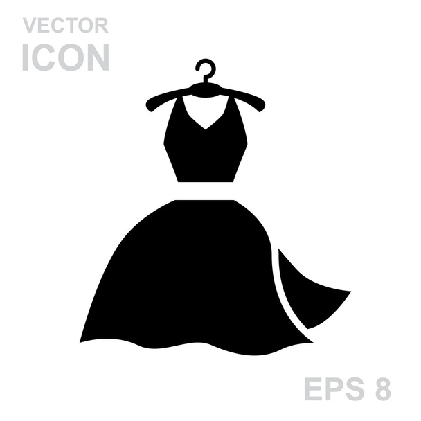 Сукня на вішак
 - Вектор, зображення