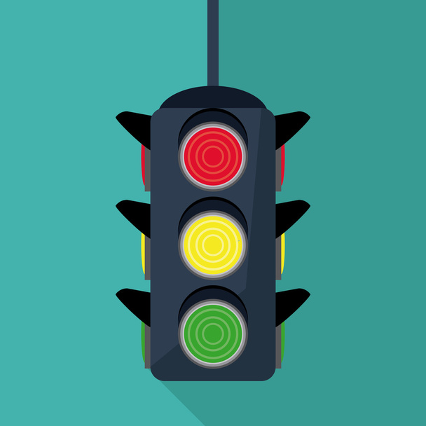 semáforo tráfico signo diseño
 - Vector, Imagen