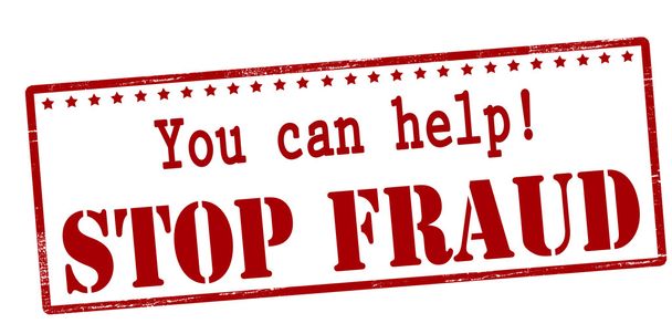 Vous pouvez aider à arrêter la fraude
 - Vecteur, image