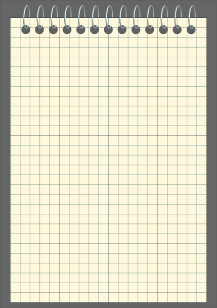 kwadraat notebook - Vector, afbeelding