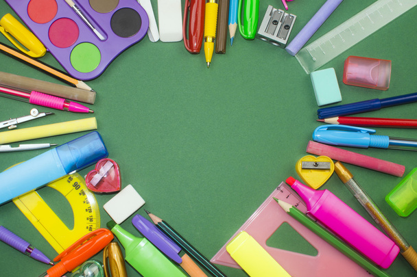 school supplies as heart - Photo, Image