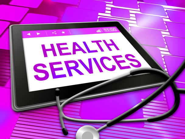 Servicios de salud significa cuidado saludable Ilustración 3d
 - Foto, imagen
