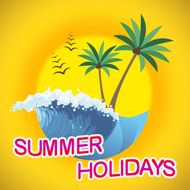 Summer Holidays Represents Vacation Getaway And Break - Valokuva, kuva