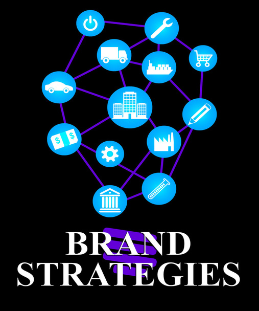 Brand Strategies Means Strategic Company Product Plan - Photo, Image
