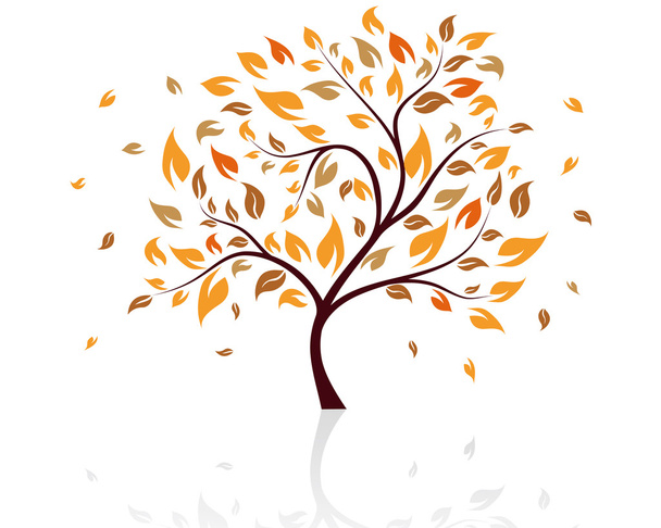 drzewo jesień - Wektor, obraz