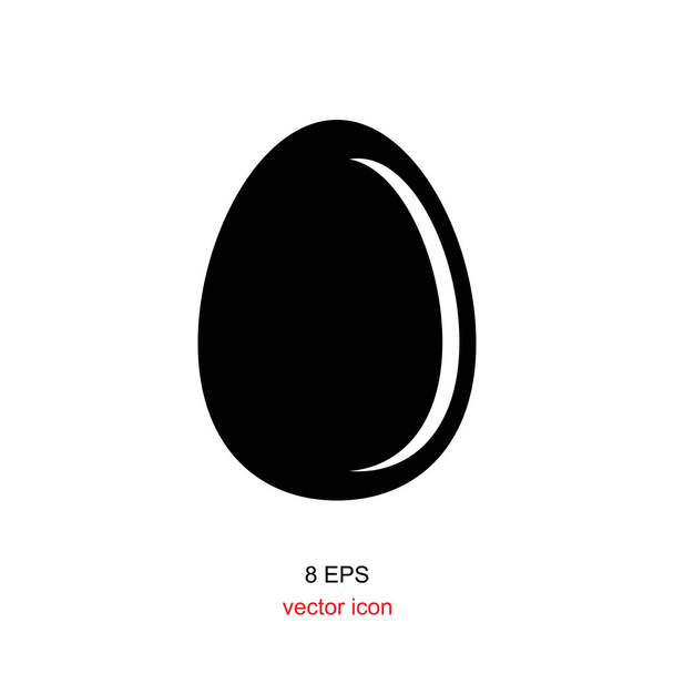 簡単な卵アイコン - ベクター画像