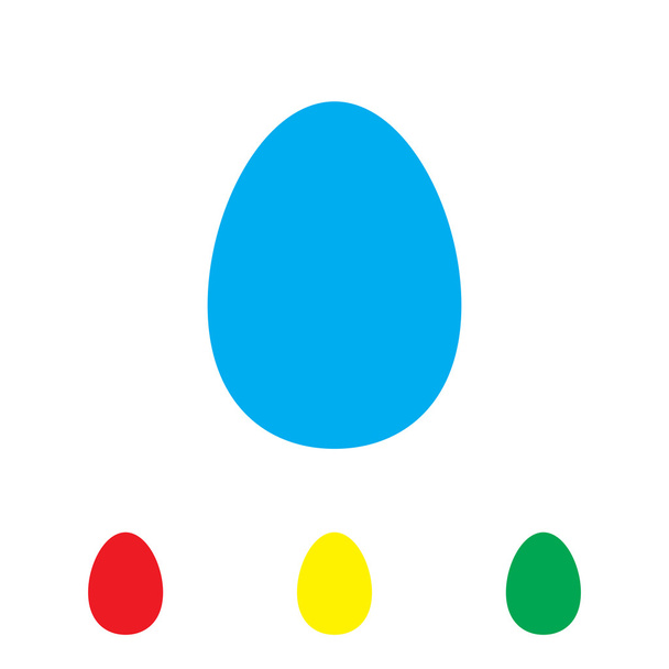 Ícone de ovo simples
 - Vetor, Imagem