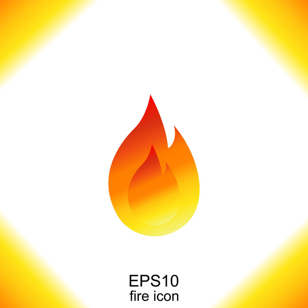 Fire icon isolated - Vector, afbeelding
