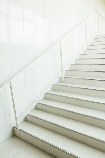 White Concrete stair - Valokuva, kuva