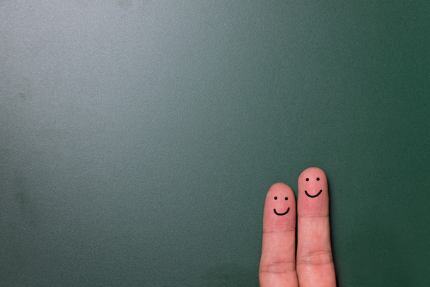 Mutlu parmak Çift - Fotoğraf, Görsel