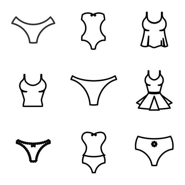 mulheres cueca ícone
 - Vetor, Imagem