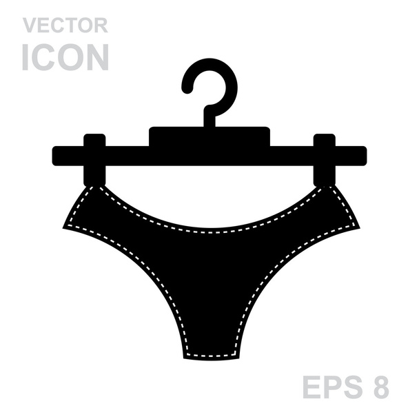 Percha con panty
 - Vector, imagen