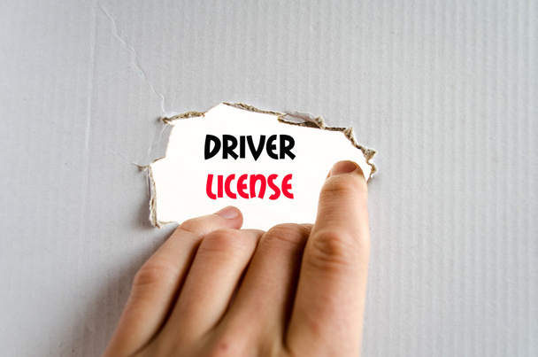 Járművezetői engedély szöveg fogalma - Fotó, kép