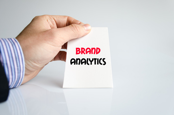 Brand analytics text concept - Photo, Image