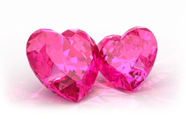 Diamond hearts - Photo, Image