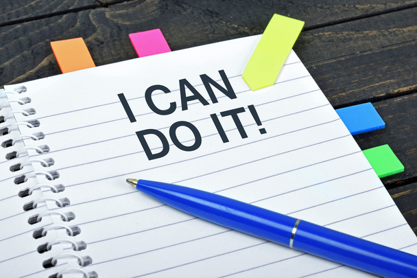 I can do it word on notepad - Foto, Bild