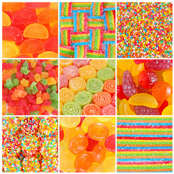 Set of A lot of colorful colorful candies for background - Photo, Image