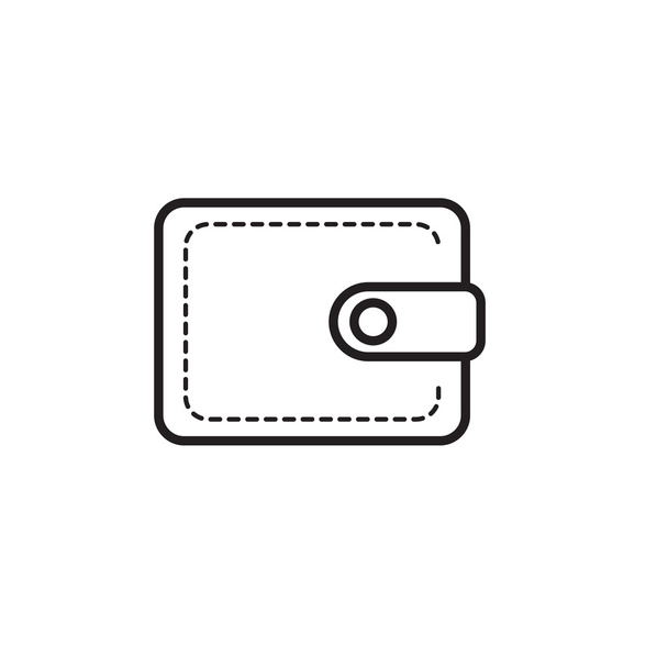 pouzdro wallet ikona - Vektor, obrázek