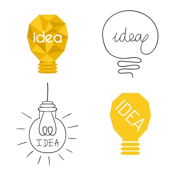 Idea icona vettoriale lampada
 - Vettoriali, immagini