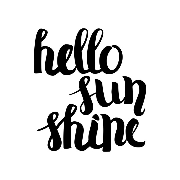 hello sunshine summer - Vector, Image