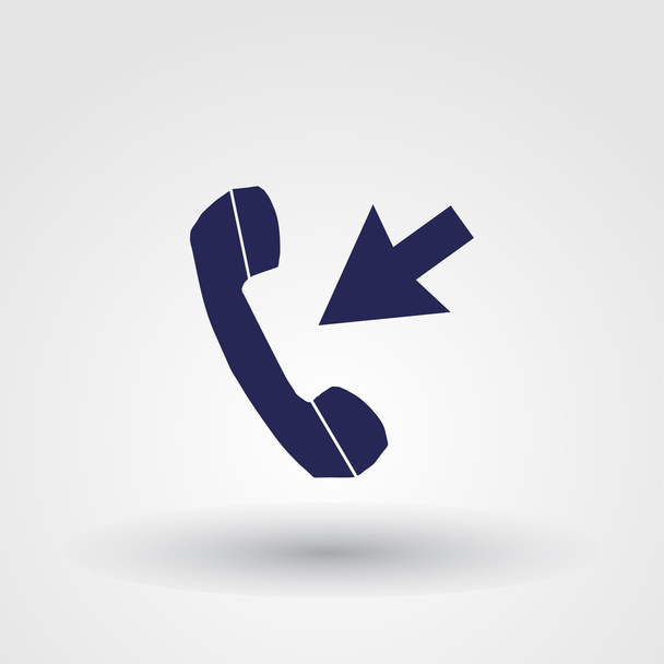 Telefon-Symbol, Vektor-Illustration. flacher Designstil. - Vektor, Bild