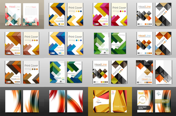 Méga collection de rapports annuels sur les entreprises, format A4
 - Vecteur, image
