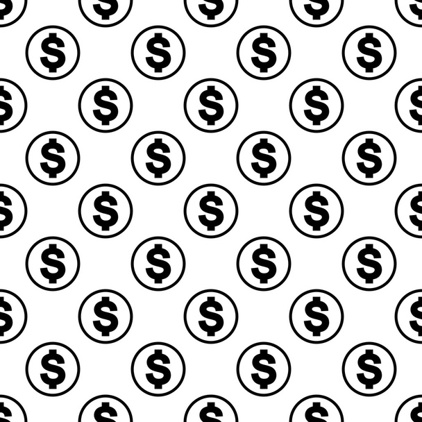 Geld icoon naadloze patroon - Vector, afbeelding