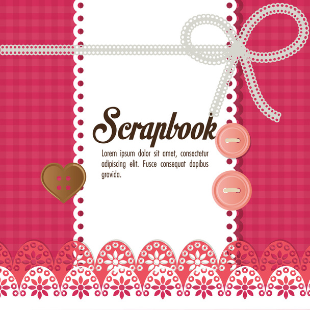 Design of Scrapbook icons, vector design - Vector, Image