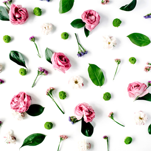 Tedere rozen patroon - Foto, afbeelding