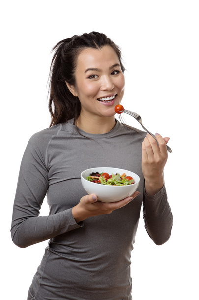 model eating a salad - Photo, Image