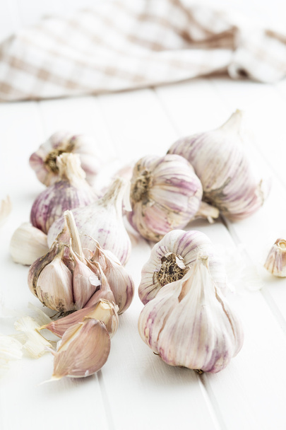 The fresh garlic. - Fotó, kép