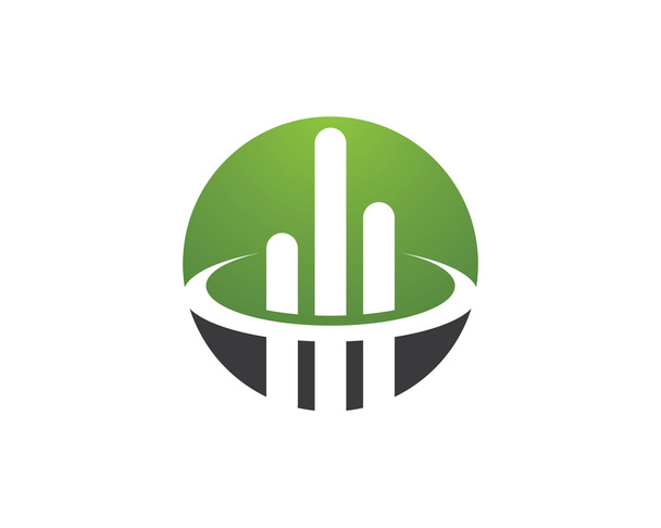金融のビジネスのロゴとシンボル - ベクター画像