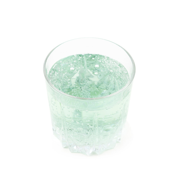 Rocks glass of lemonade isolated - Foto, afbeelding